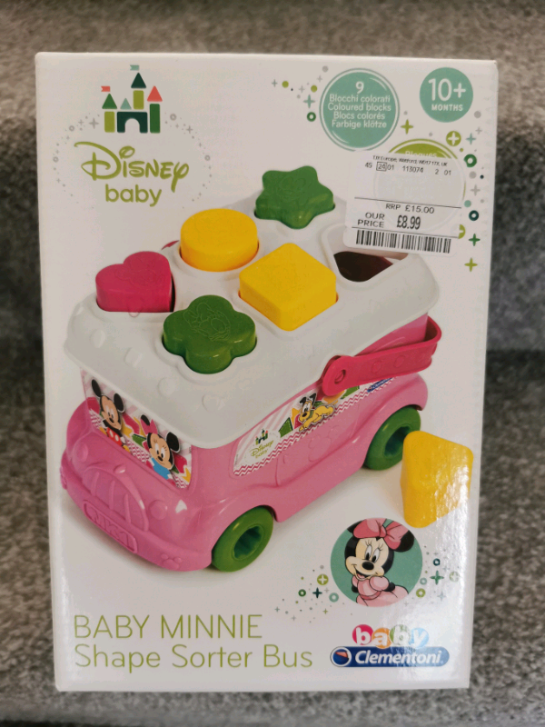 baby minnie shape sorter bus